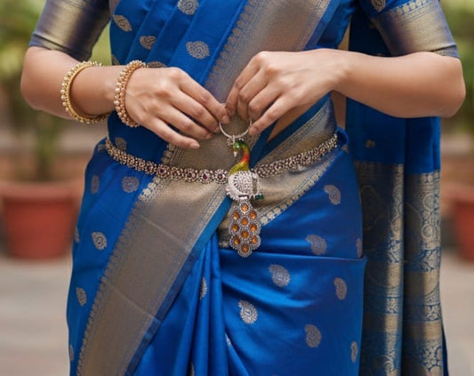 Golden Glow Peacock Keychain