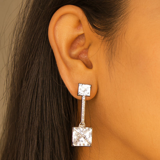 Crystal Cascade Drop Earring