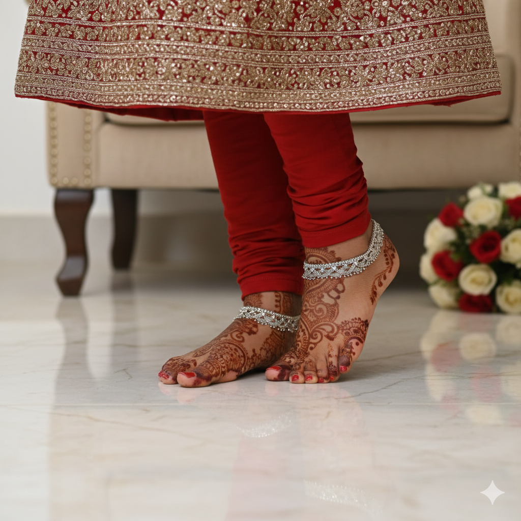 Rajsi Noor Silver Payal