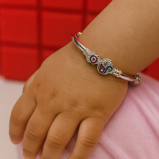 Little Peacock Charm” Baby Kada