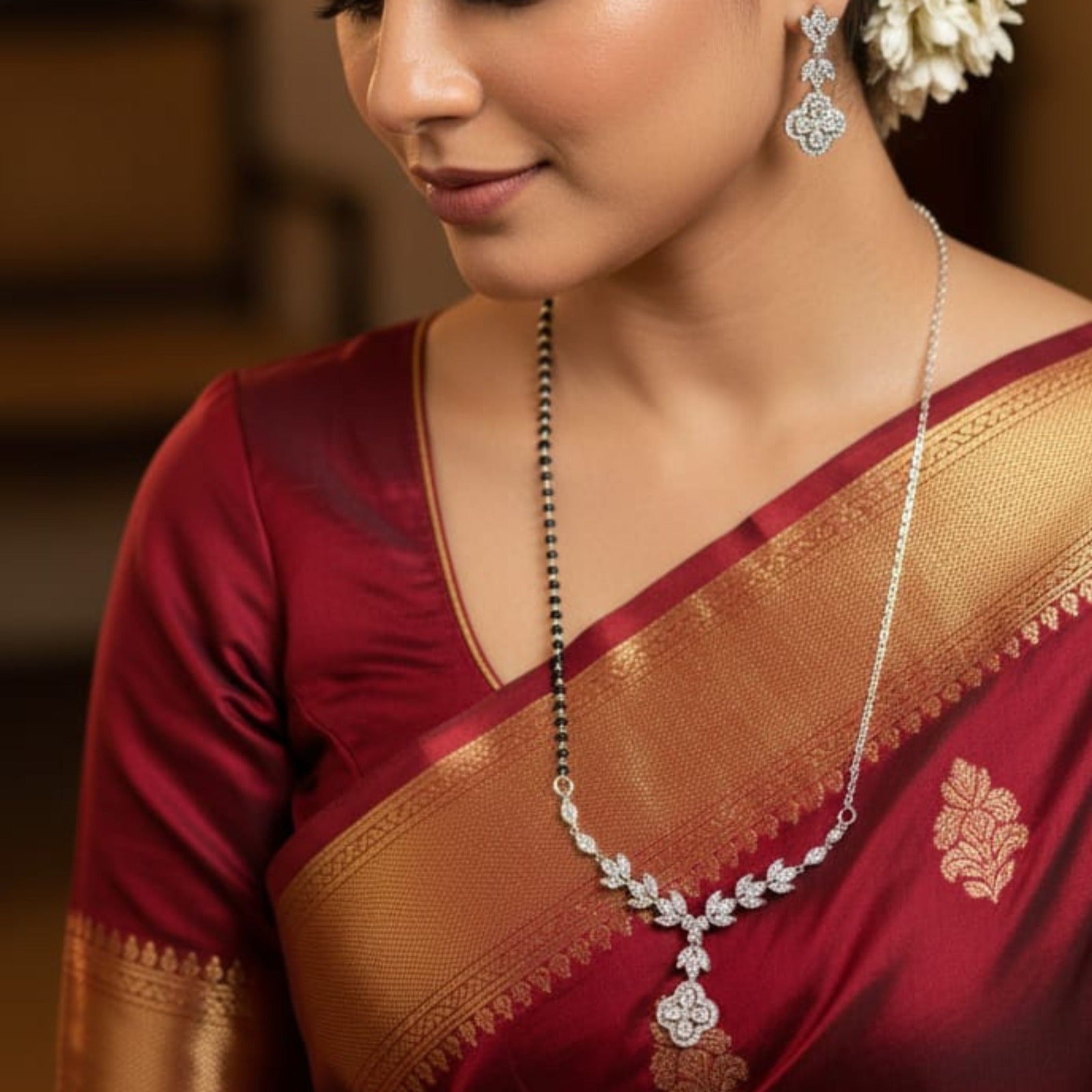 Blooming Petal Mangalsutra Set