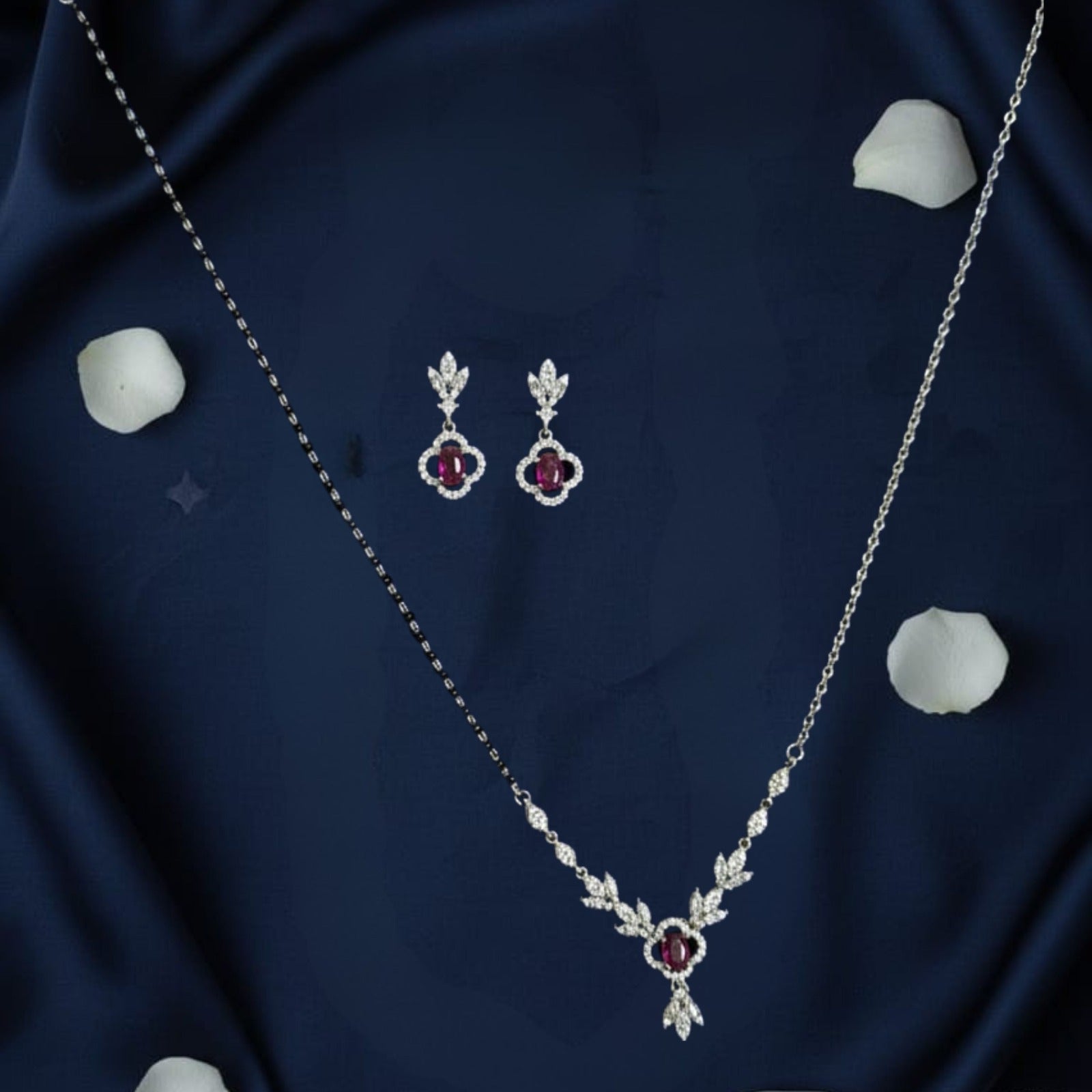 Royal Ruby Charm Mangalsutra Set