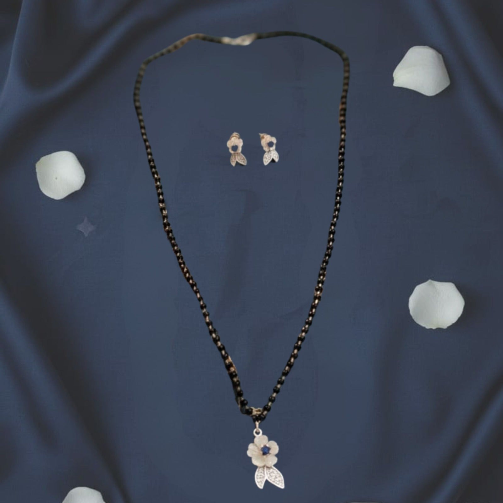 Floral Leaf Mangalsutra Set