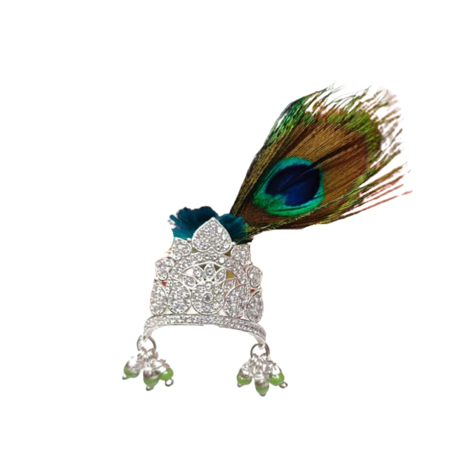 Sparkling Peacock Feather Krishna Mukut Zever4u sparkling-peacock-feather-krishna-mukut-zever4u