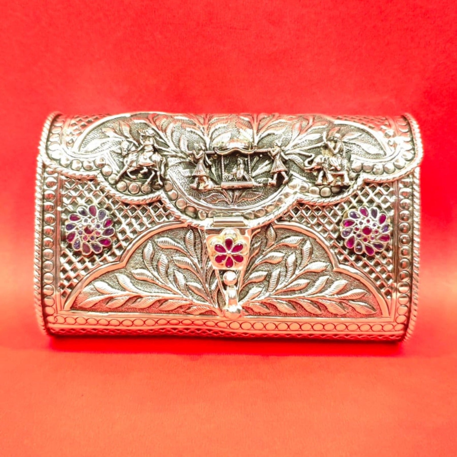 Maharani Bloom Sterling Silver Clutch
