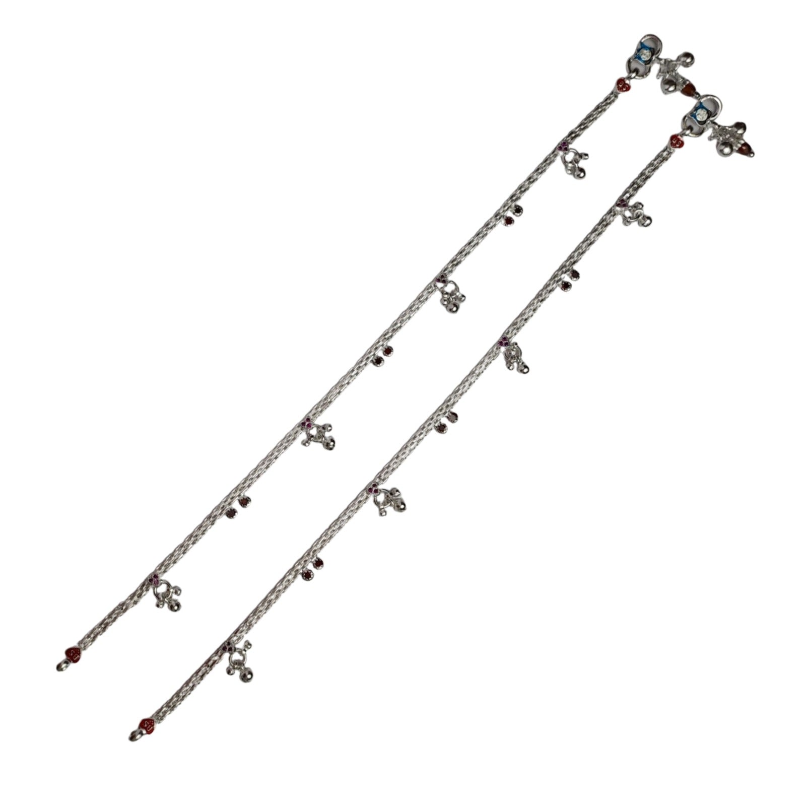 Ghungroo Charm Silver Payal