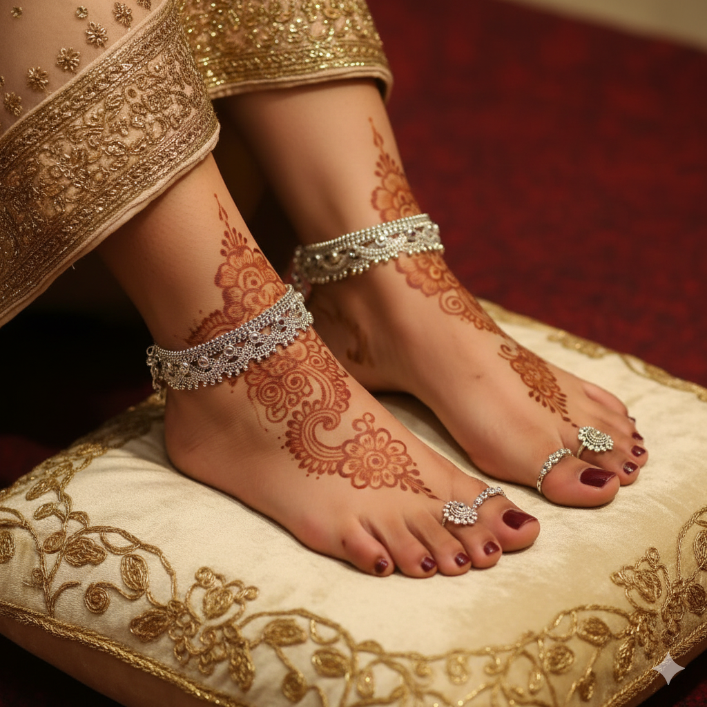 Silver Nazakat Payal