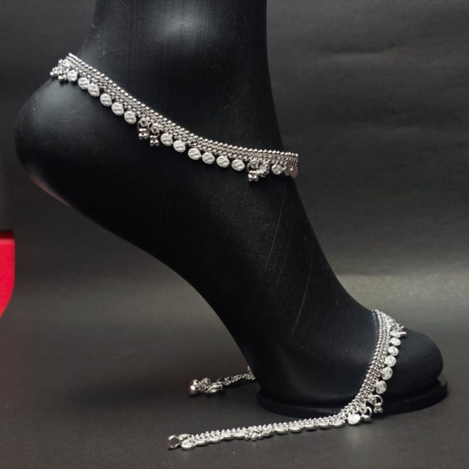 Chandrika Coin Silver Payal