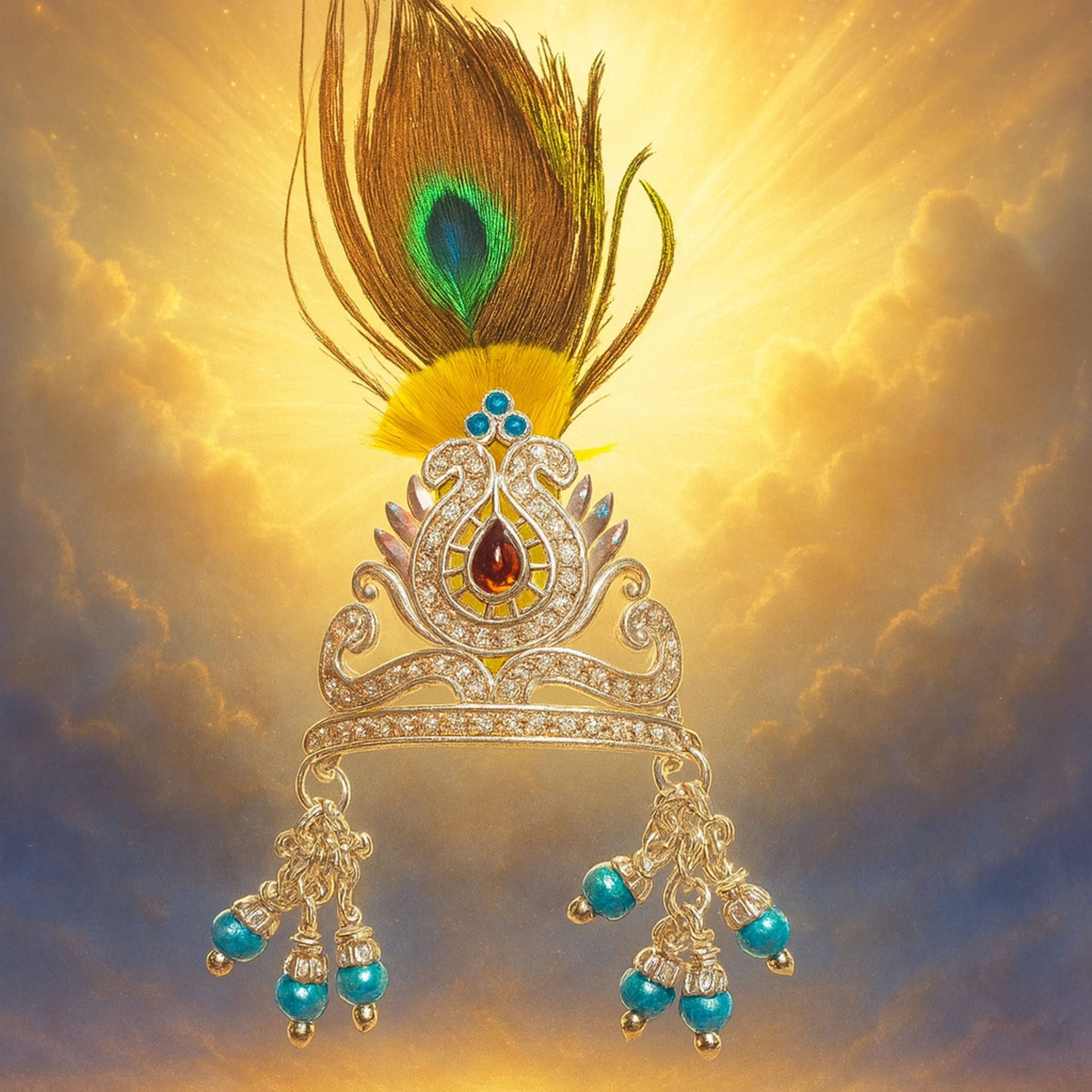 Silver Royal Shyam Ratna Mukut