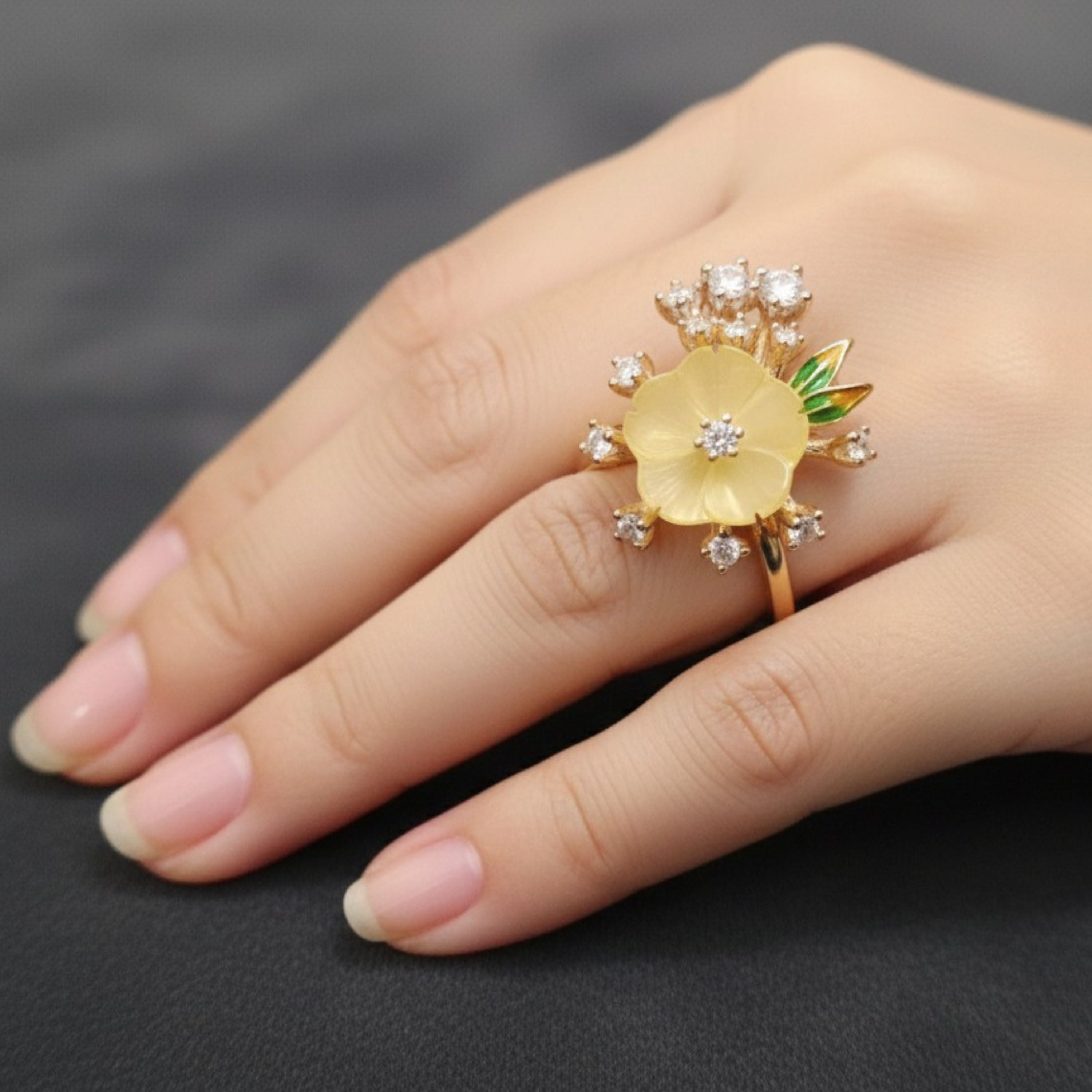 Gold Sunshine Bloom Ring