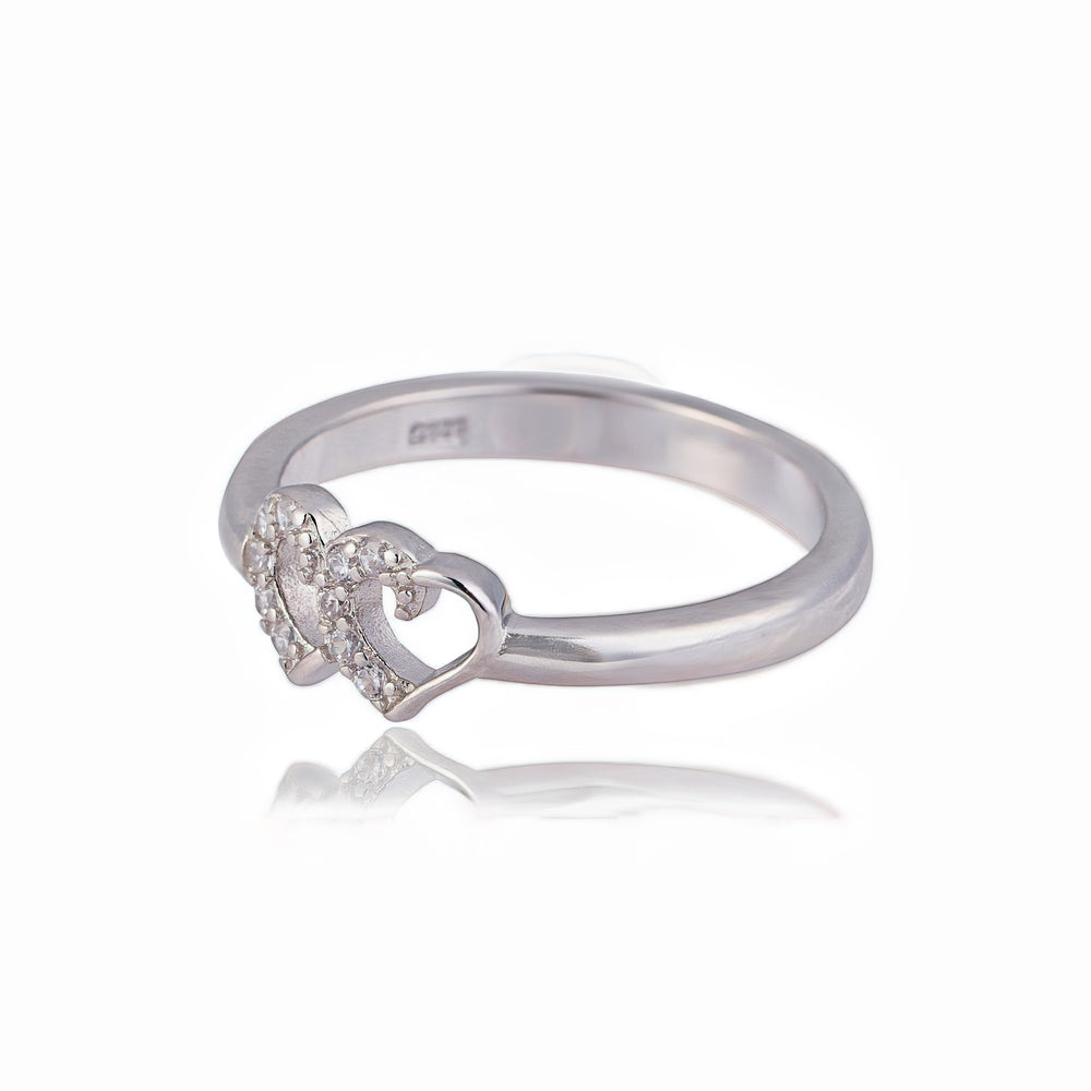 Twin Heart Ring