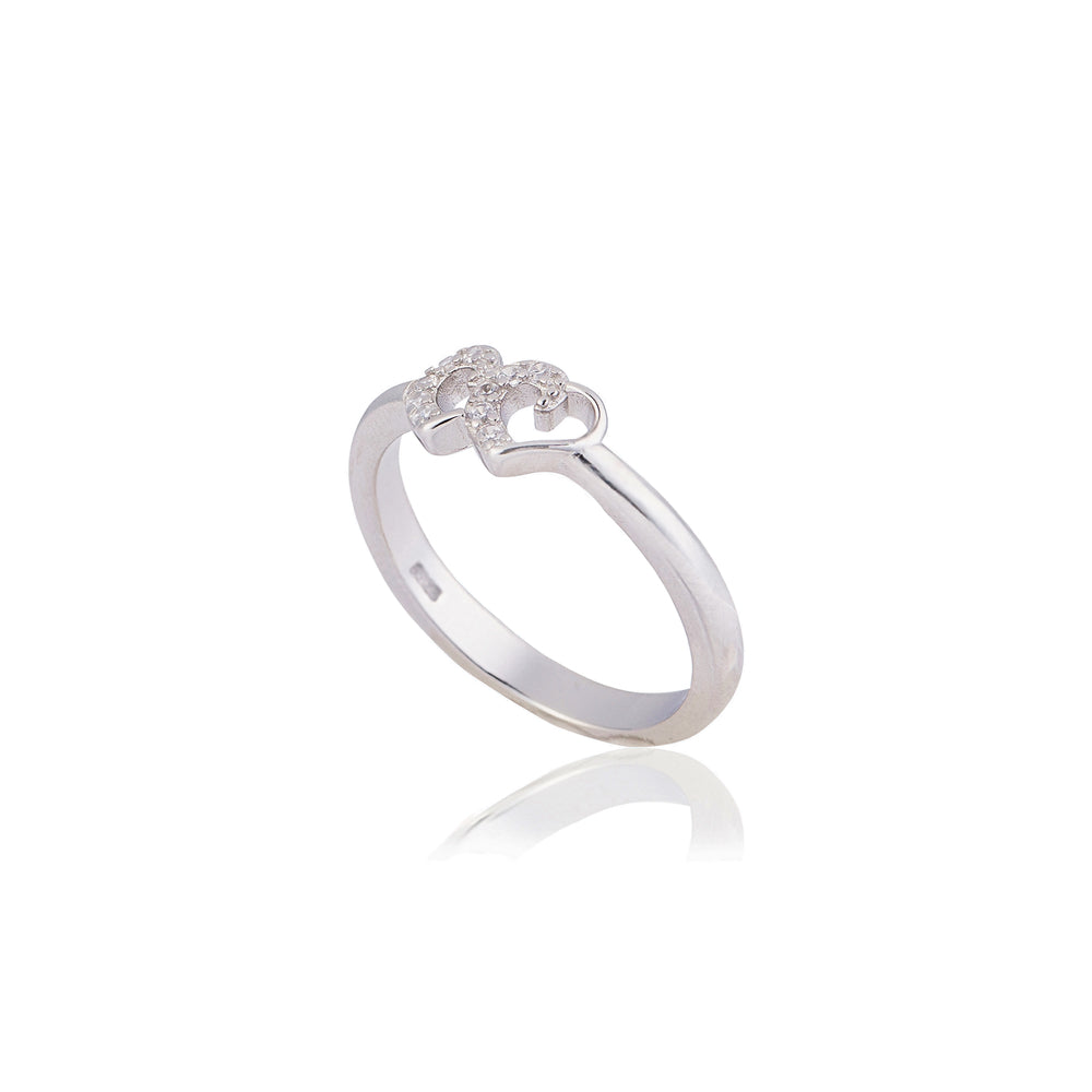 Twin Heart Ring