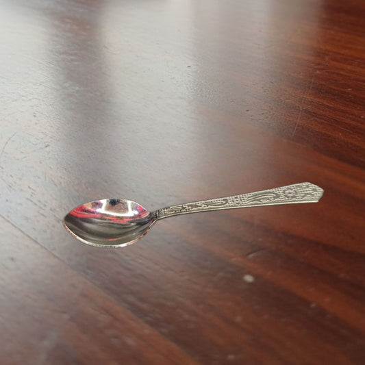 Royal Engraved Sterling Silver Spoon