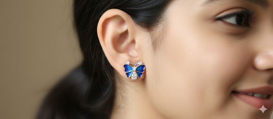 Blue Butterfly Earrings