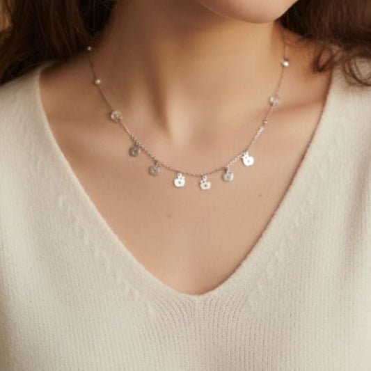 Silver Dainty Charm Necklace