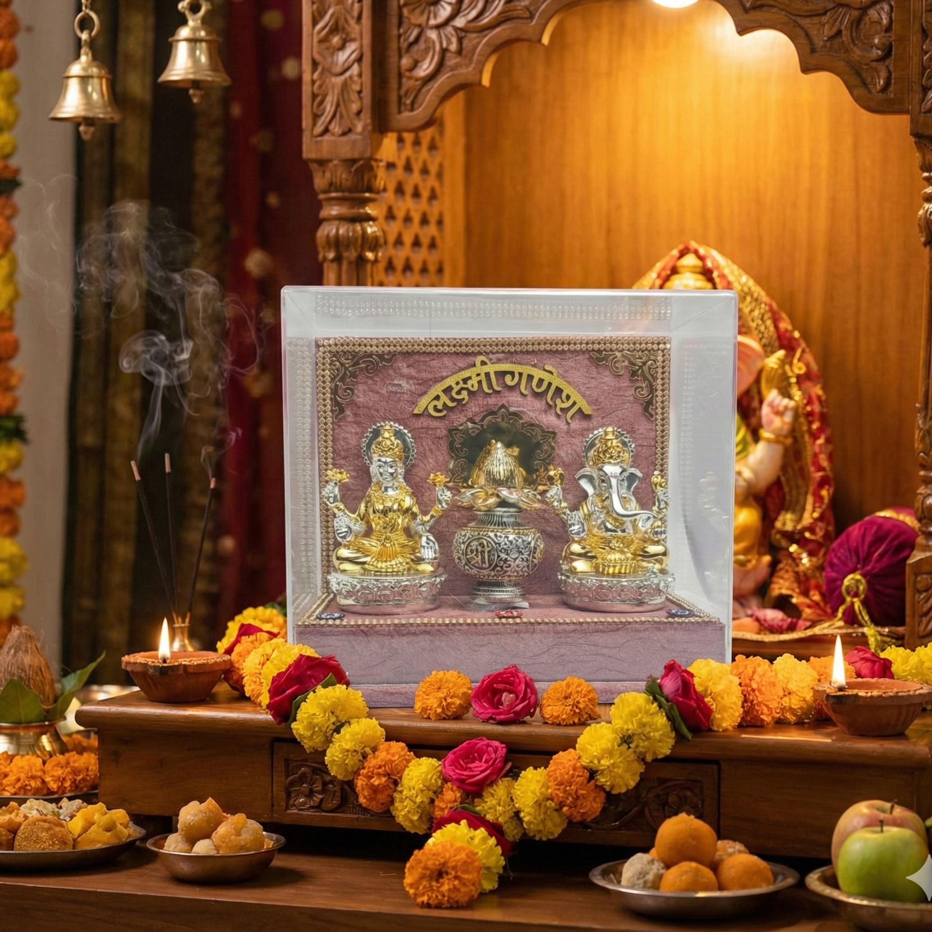 Lakshmi Ganesh Decorative Frame