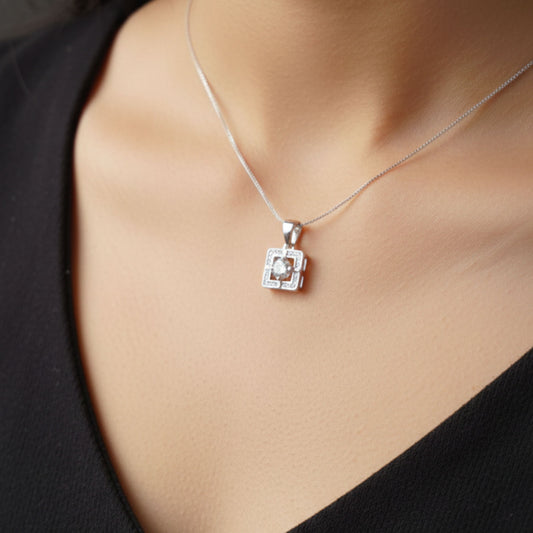 Lunara Glow Silver Pendant