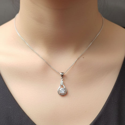 Eterna Drop Sterling Silver Pendant