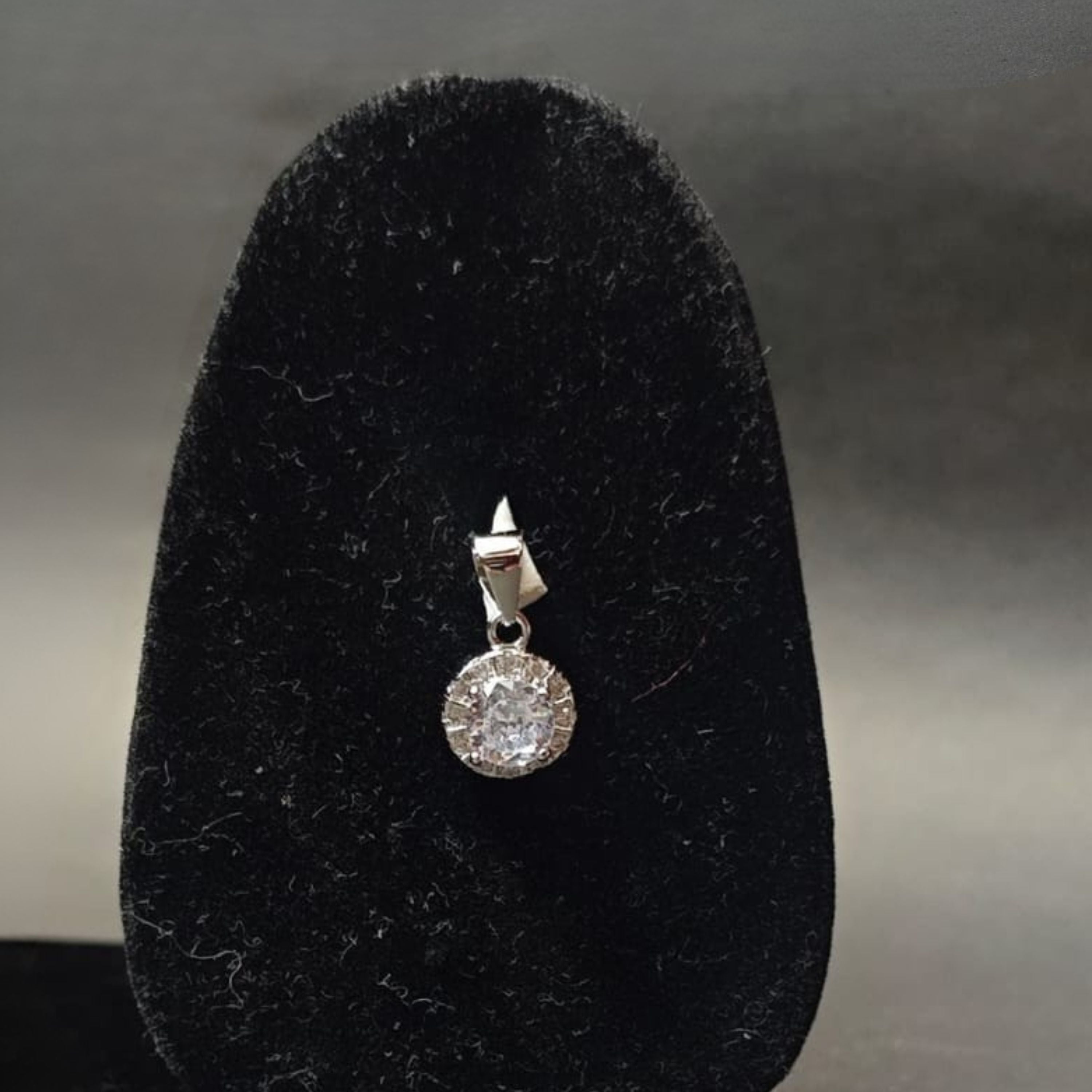 Chandralok Halo Silver Pendant