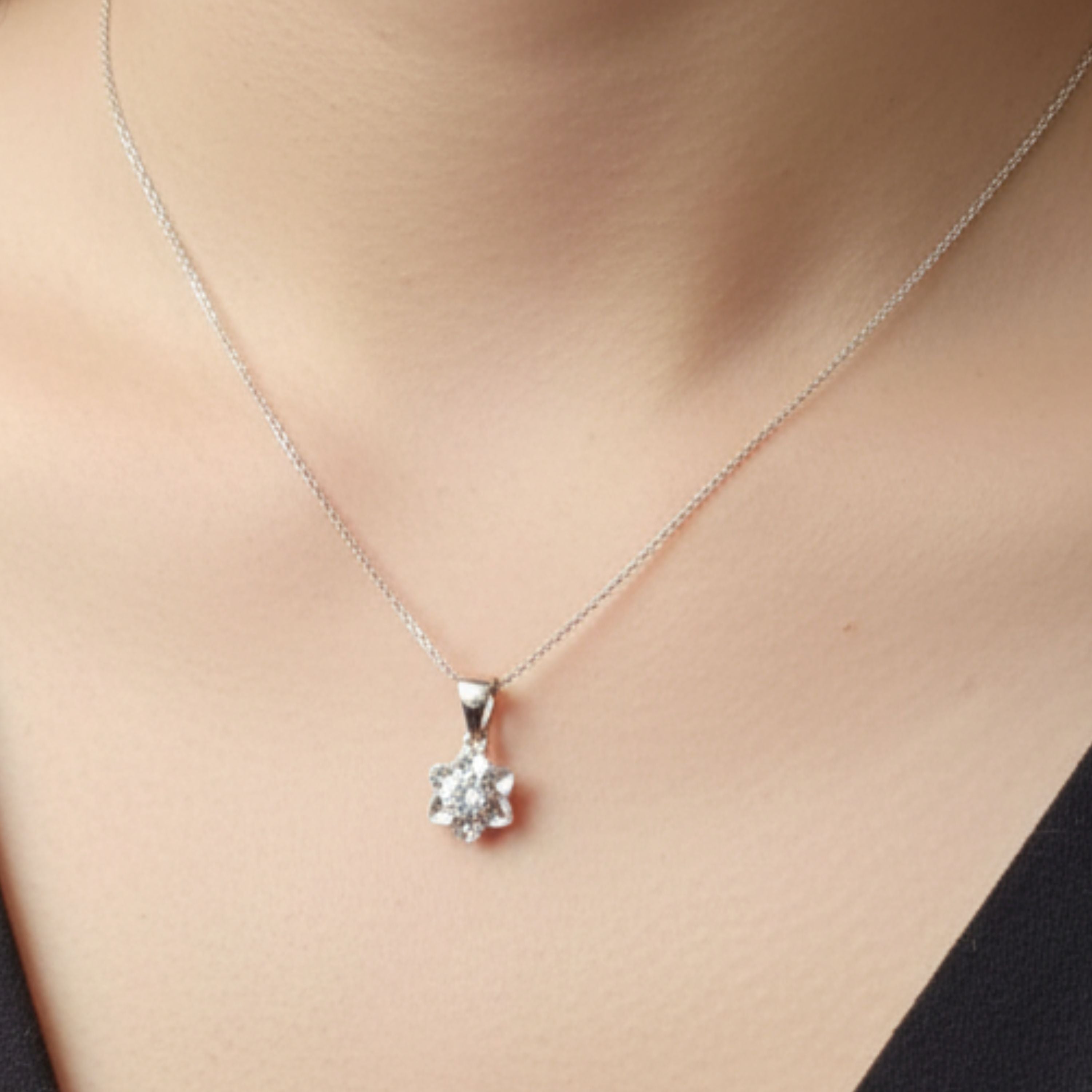 Pushpika Glow Sterling Silver Pendant