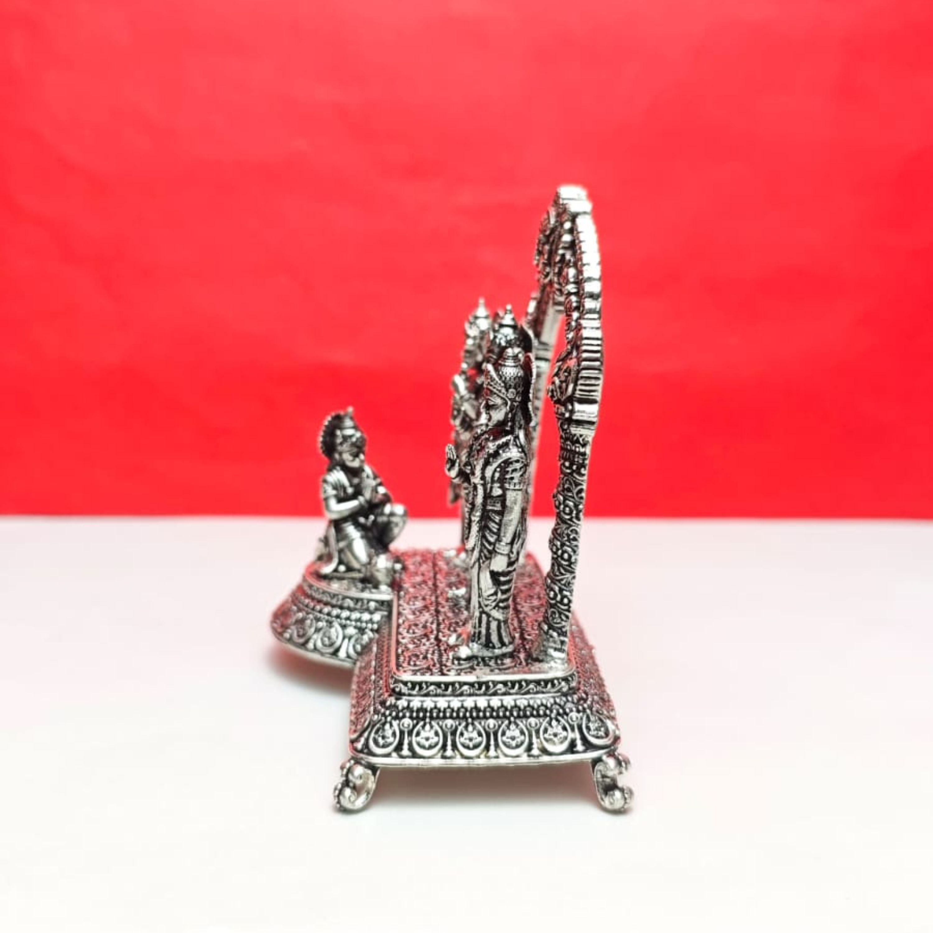 Divine Ram Darbar Silver Idol Set