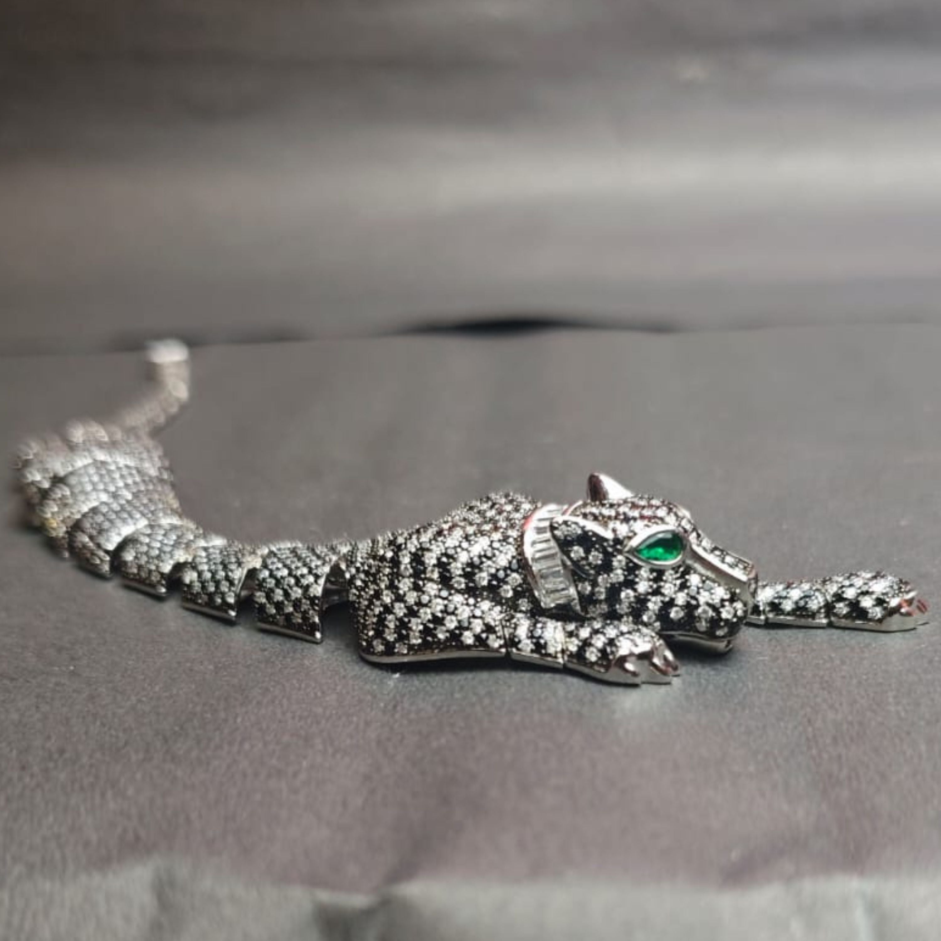 “Emerald Panther Luxe Bracelet”