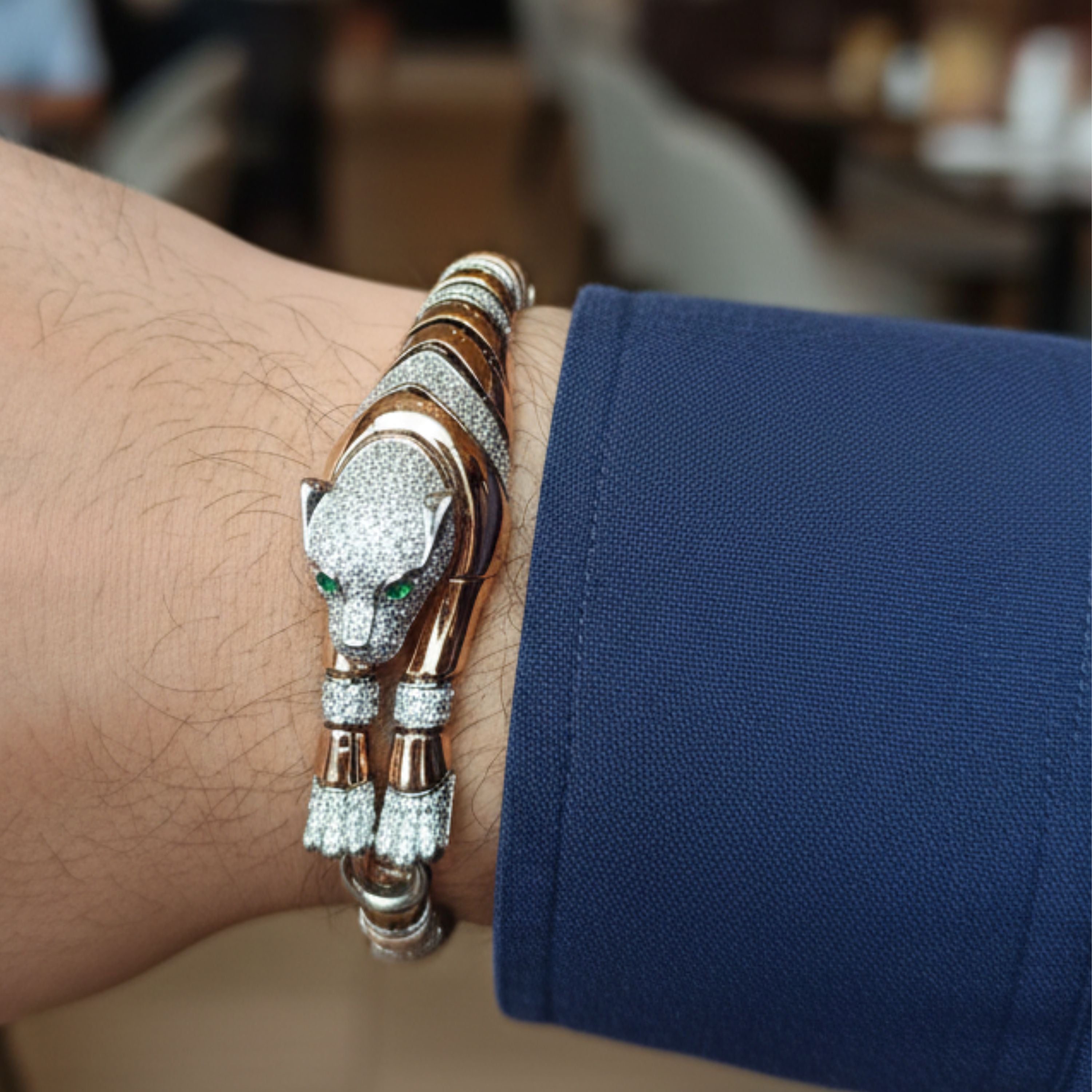 Royal Emerald Panther Bracelet