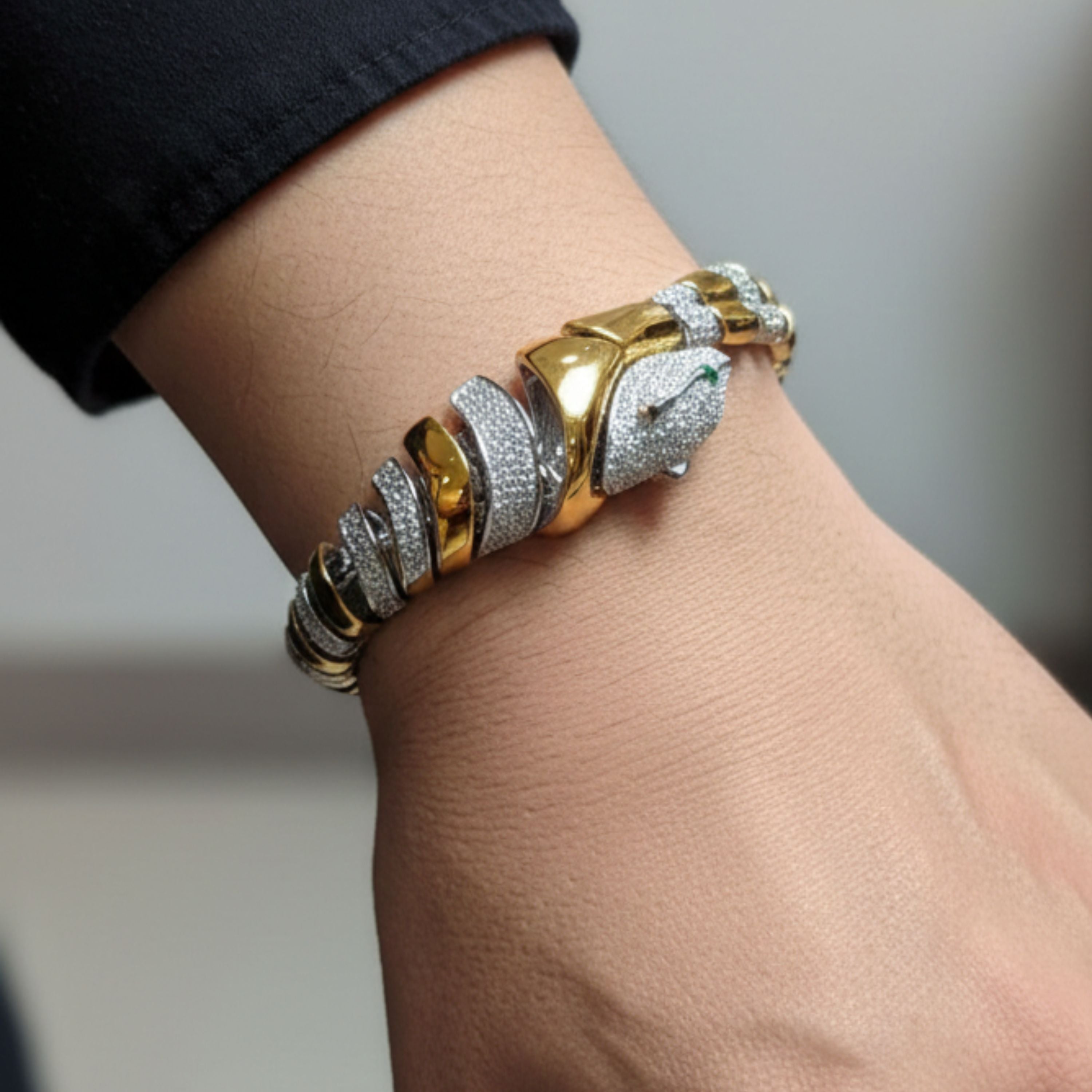 Royal Emerald Panther Bracelet