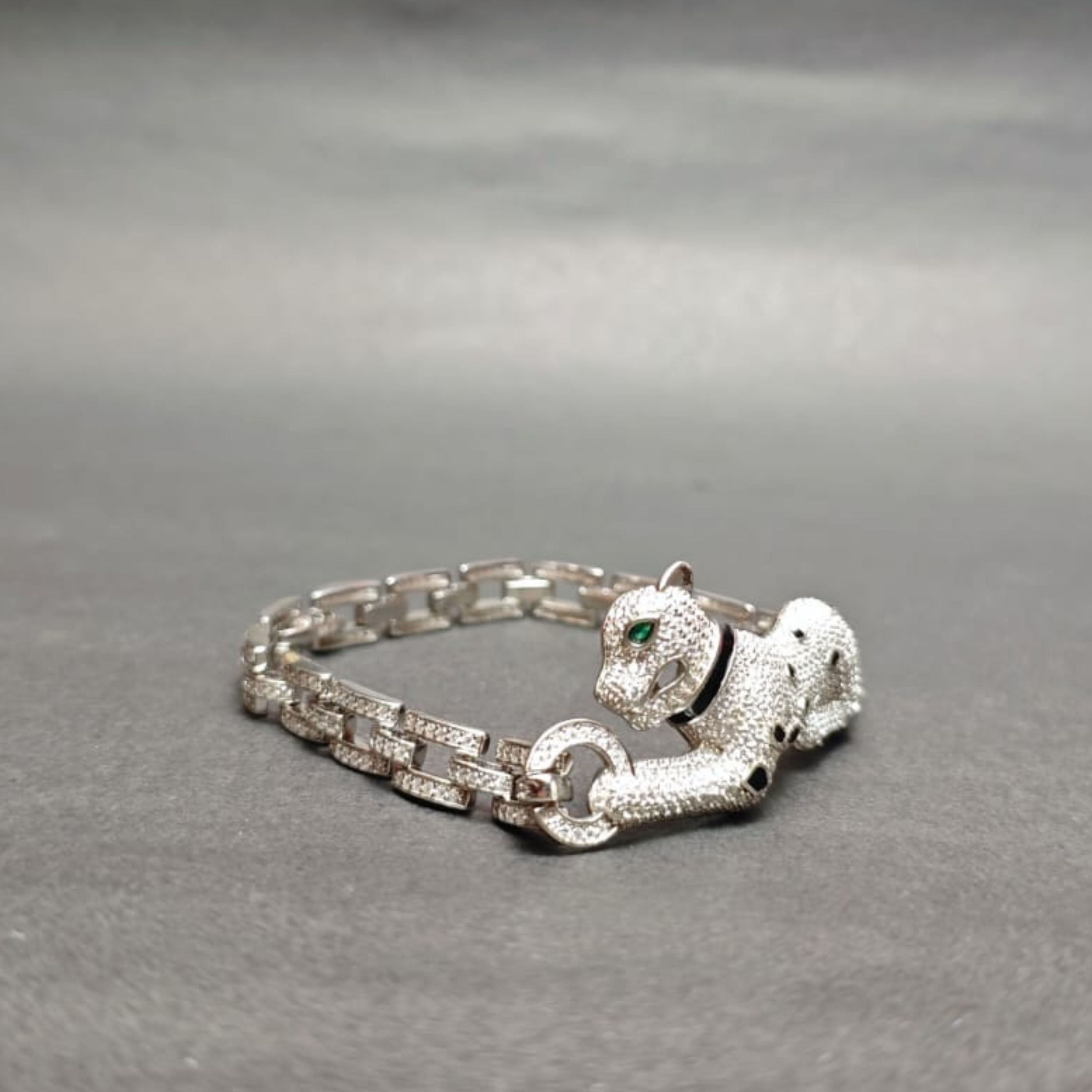 “Silver Panther Royale Bracelet”