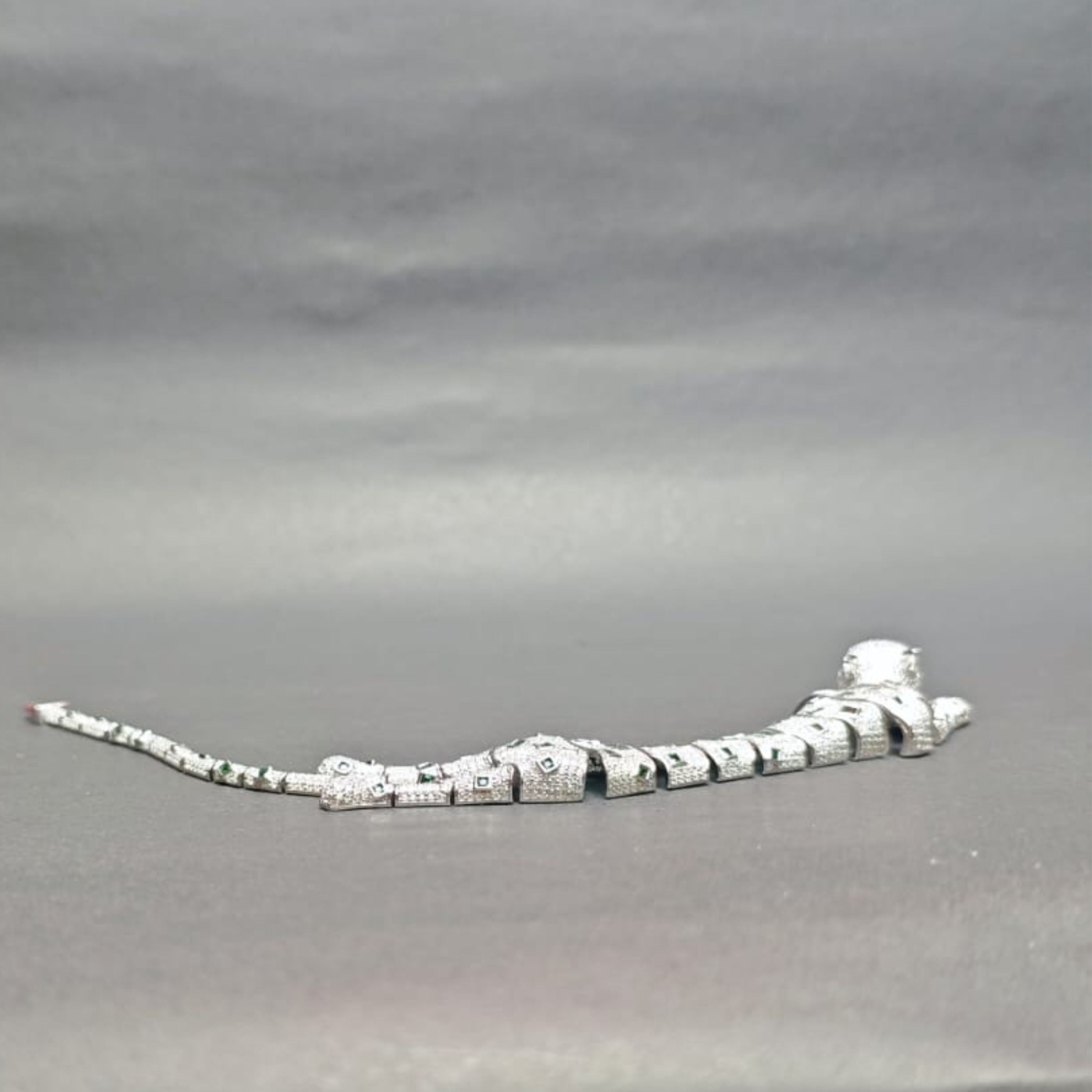 Serpent Royale Sterling Silver Bracelet