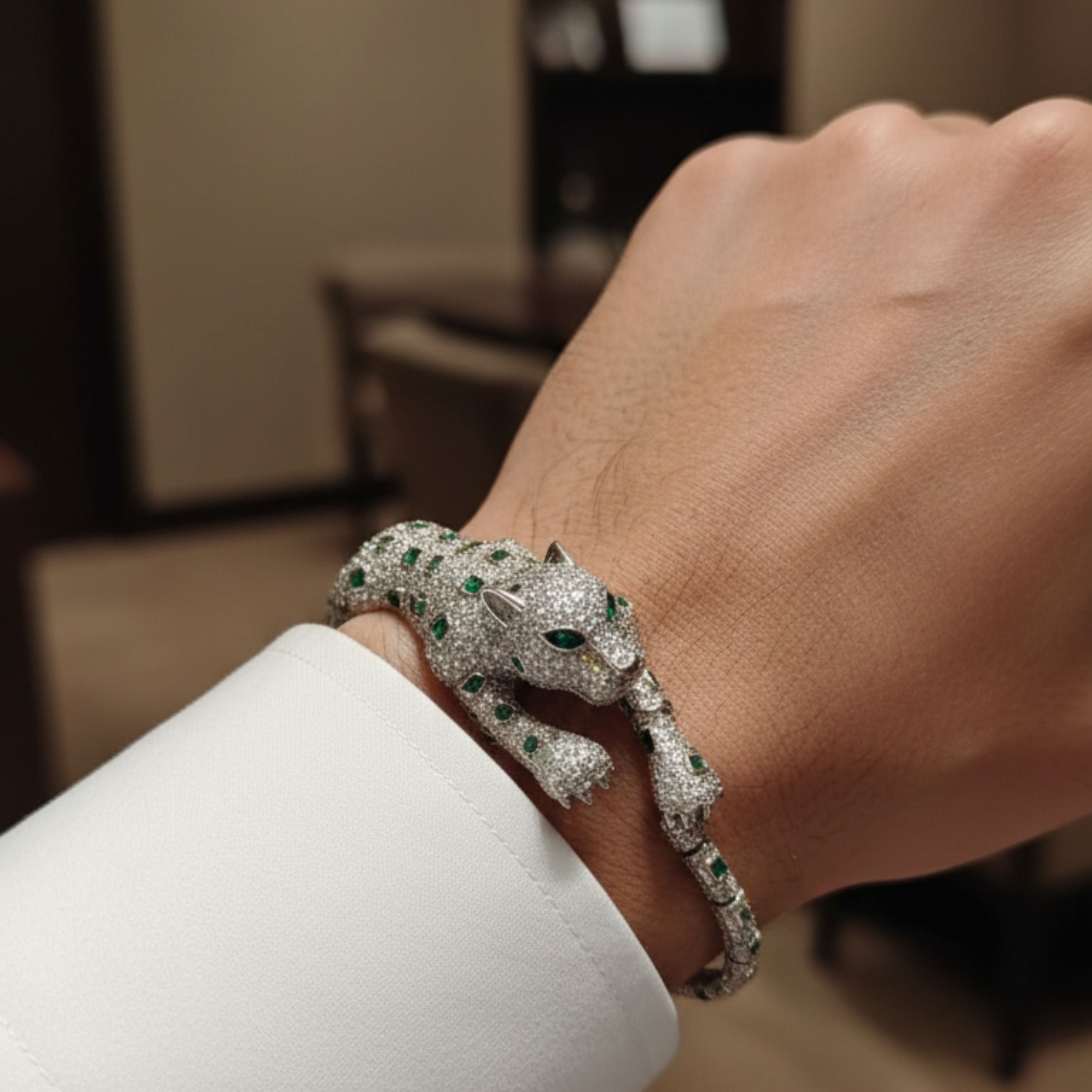 Serpent Royale Sterling Silver Bracelet