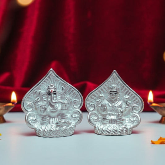 Divine Prosperity Silver Idol Set