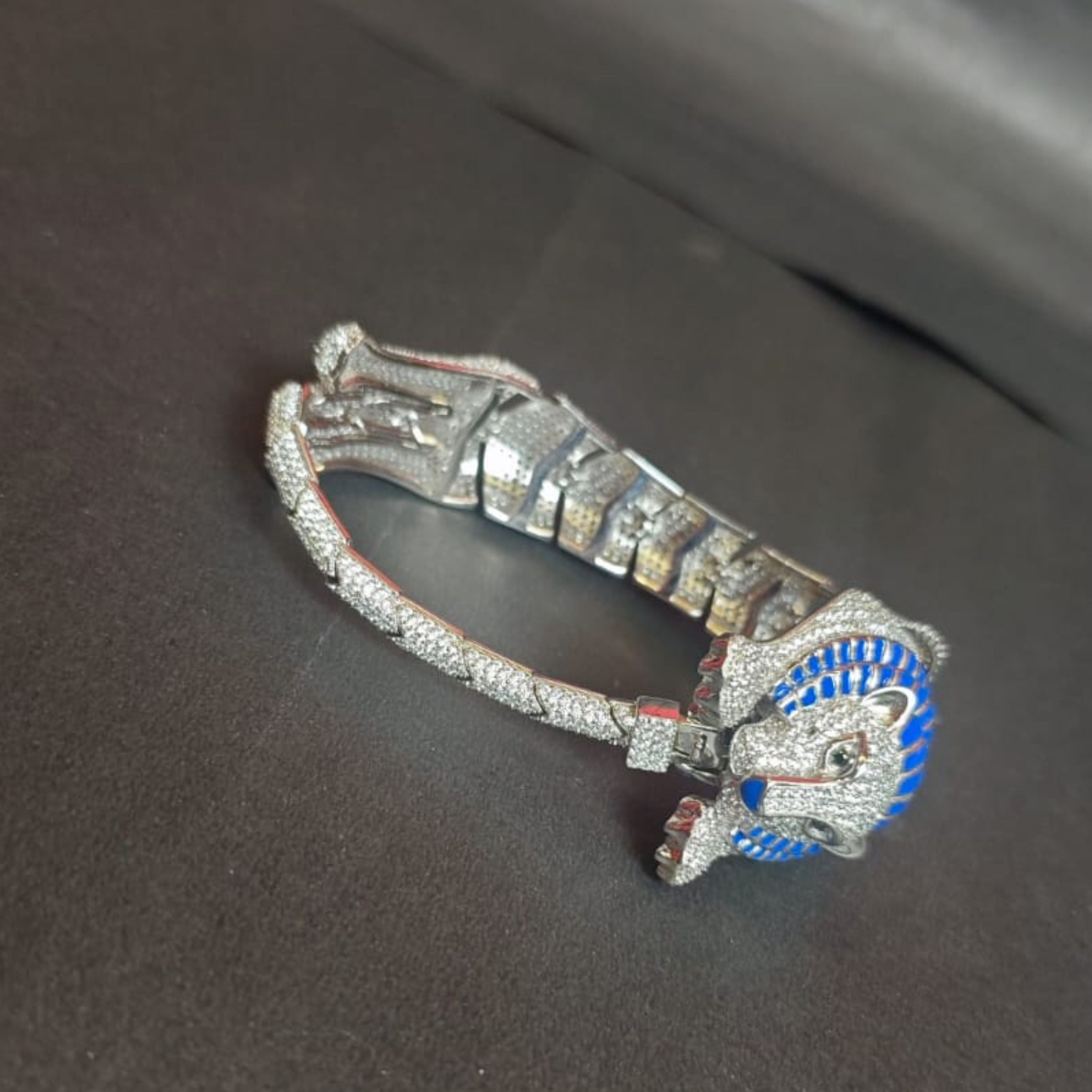 Royal Blue Pharaoh Lion Bracelet