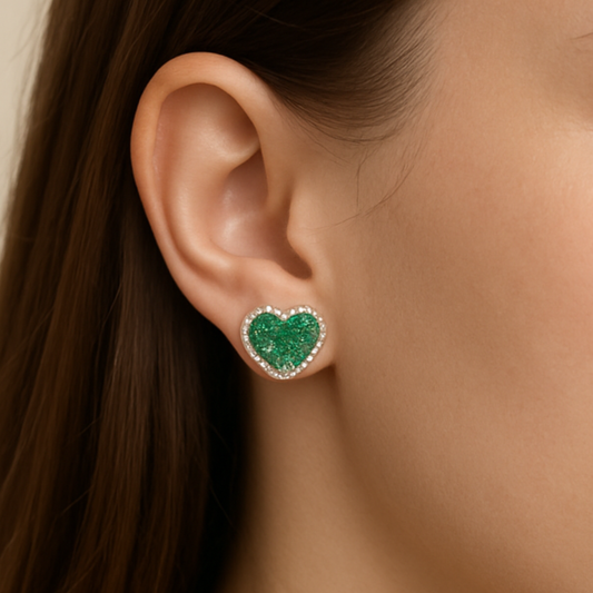 Emerald Embrace Stud