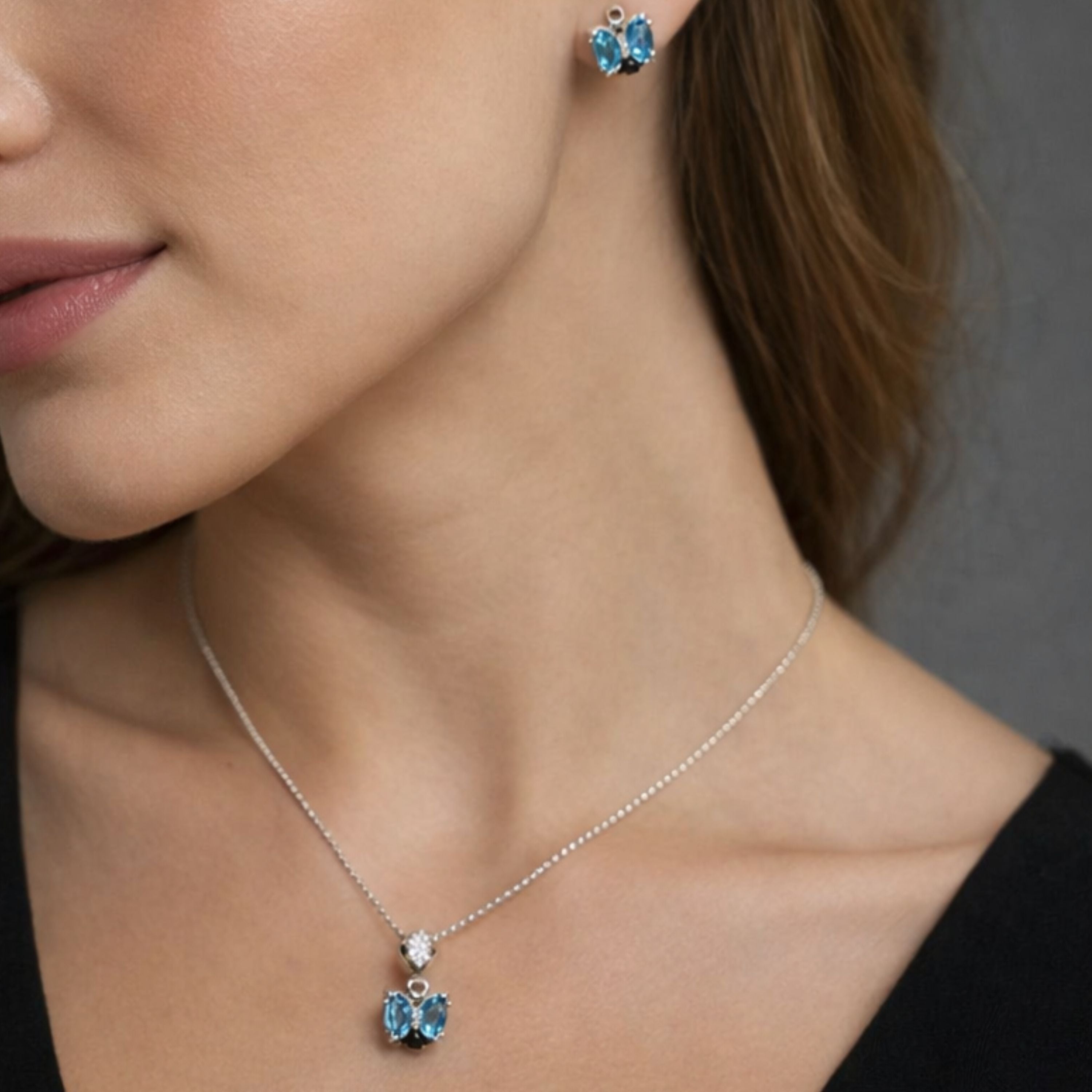 Azure Butterfly Sparkle Set