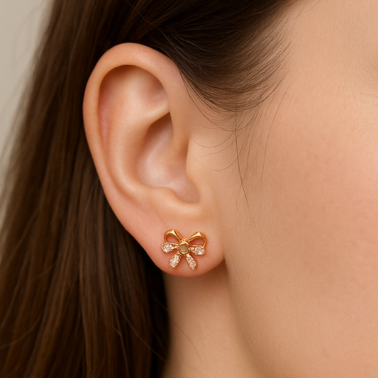 Crystal Knot Stud