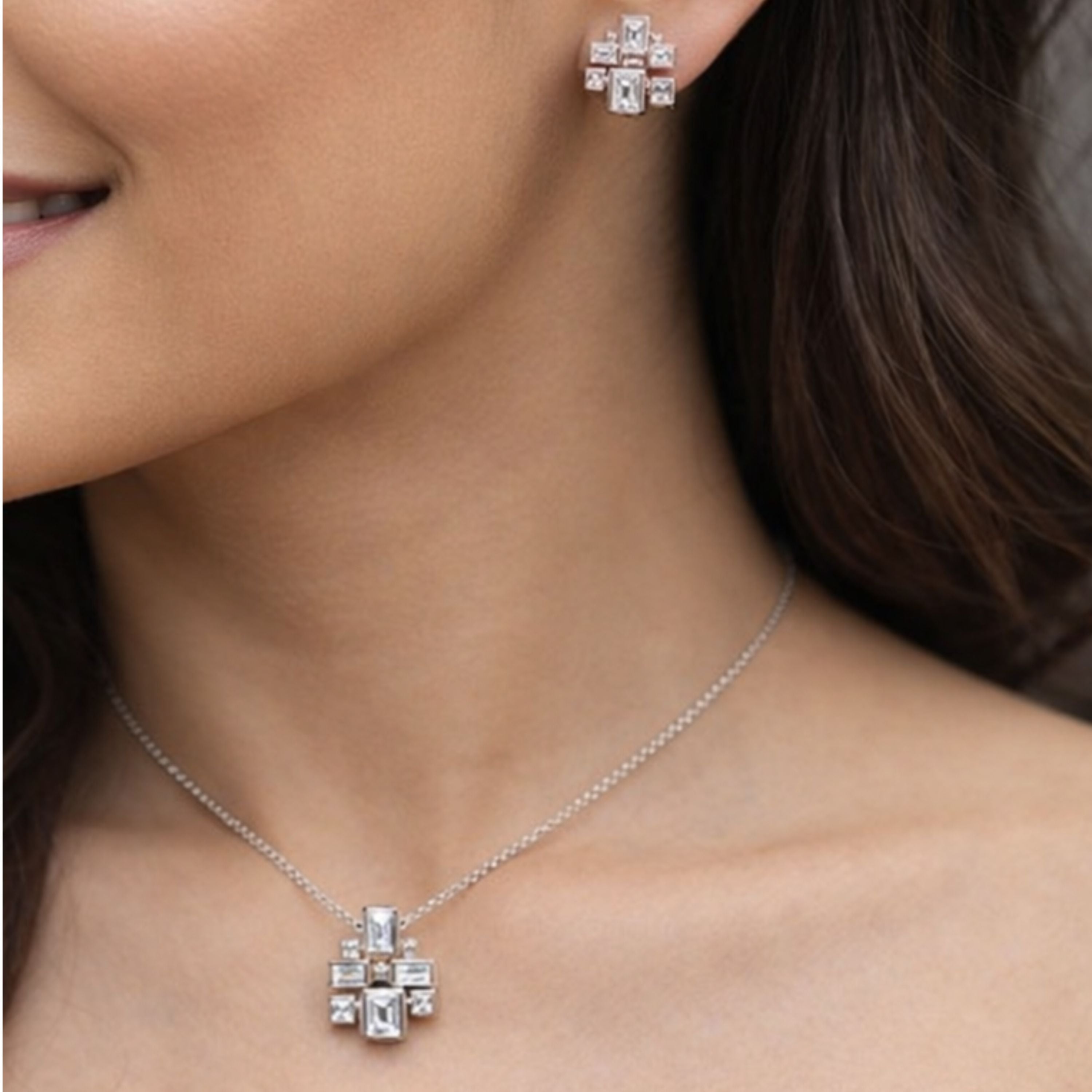 Midnight Crystal Cross Set