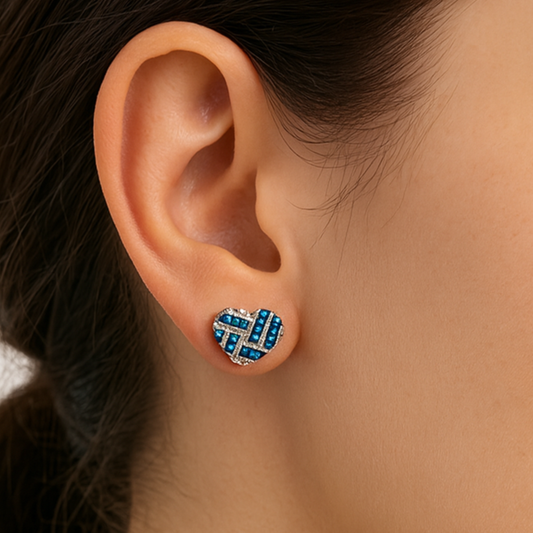 Heartfelt Blue Stud