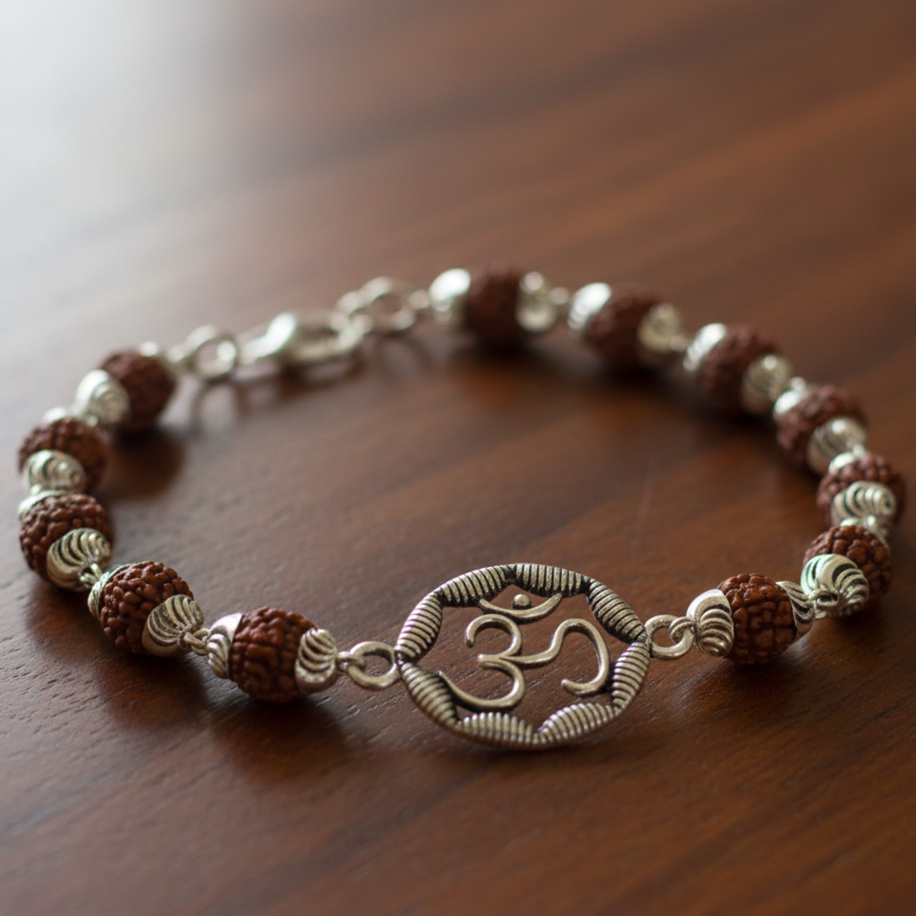 Om,Damru ,swastik ,Rudraksh Bracelet