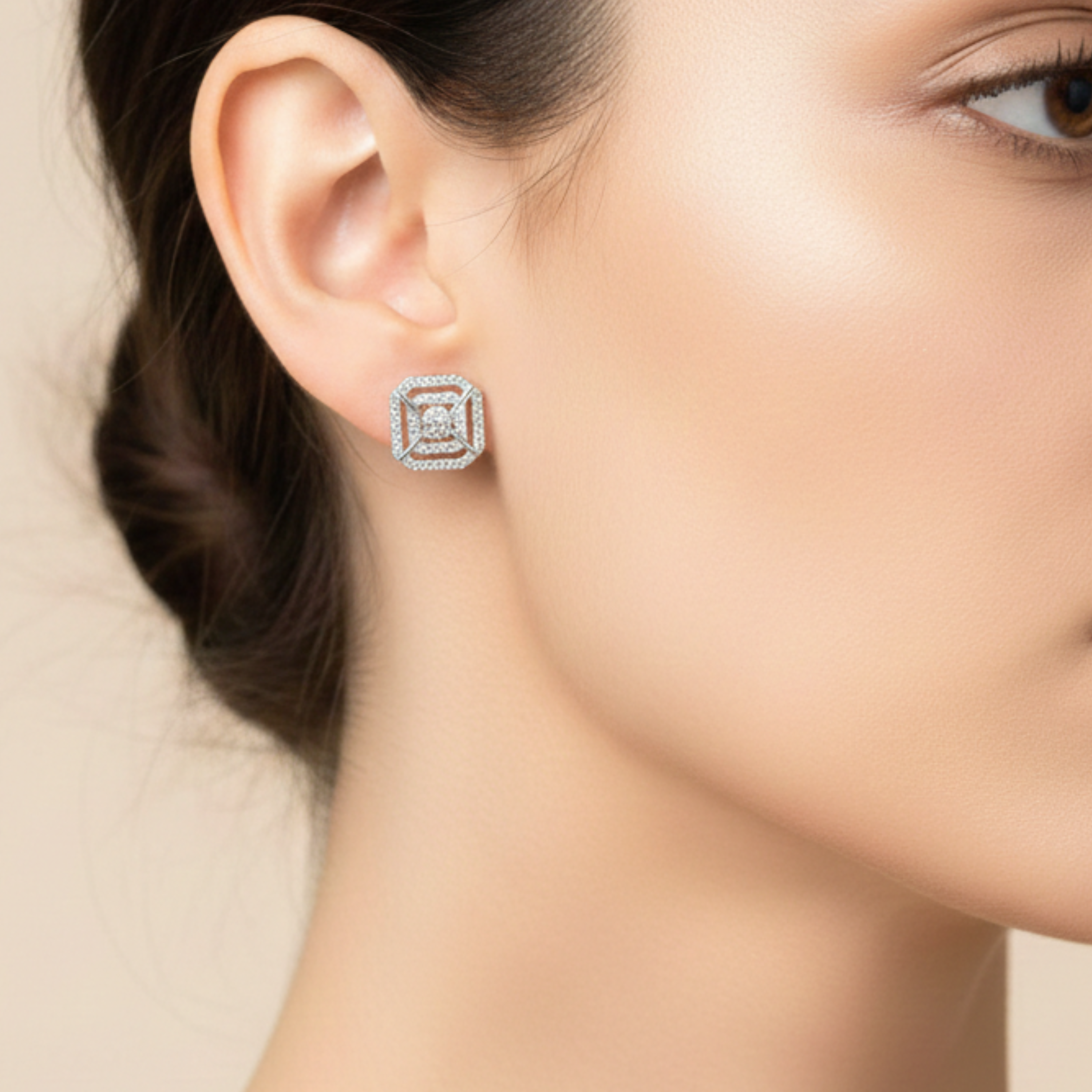 Radiant Emeralds Earring