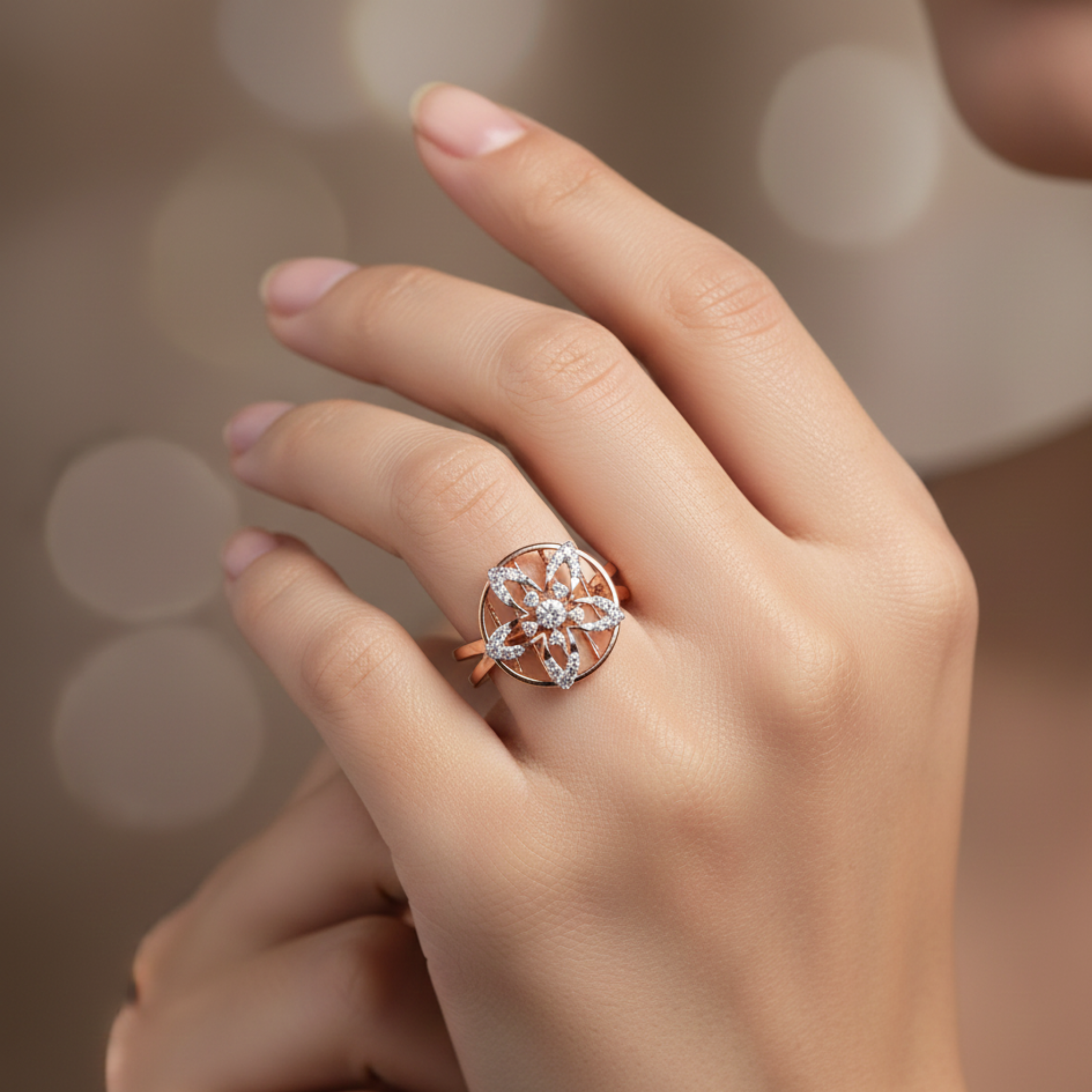 Floral Radiance Ring