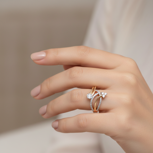 Floral Curve Ring