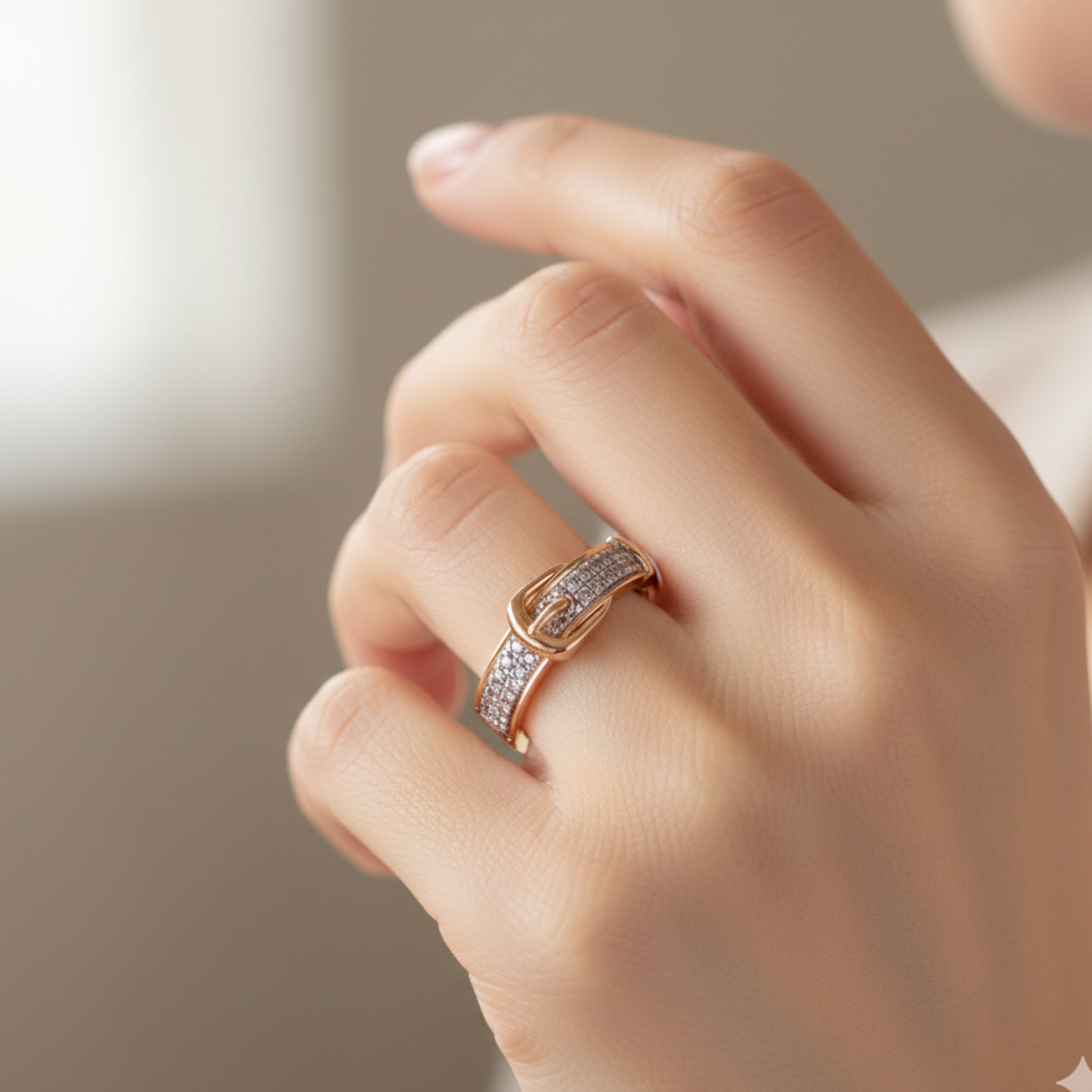 Elegance Buckle Ring