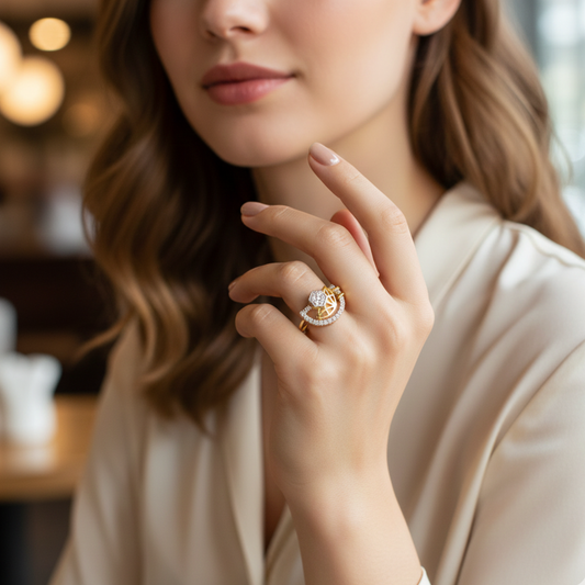 Noori Crescent Ring