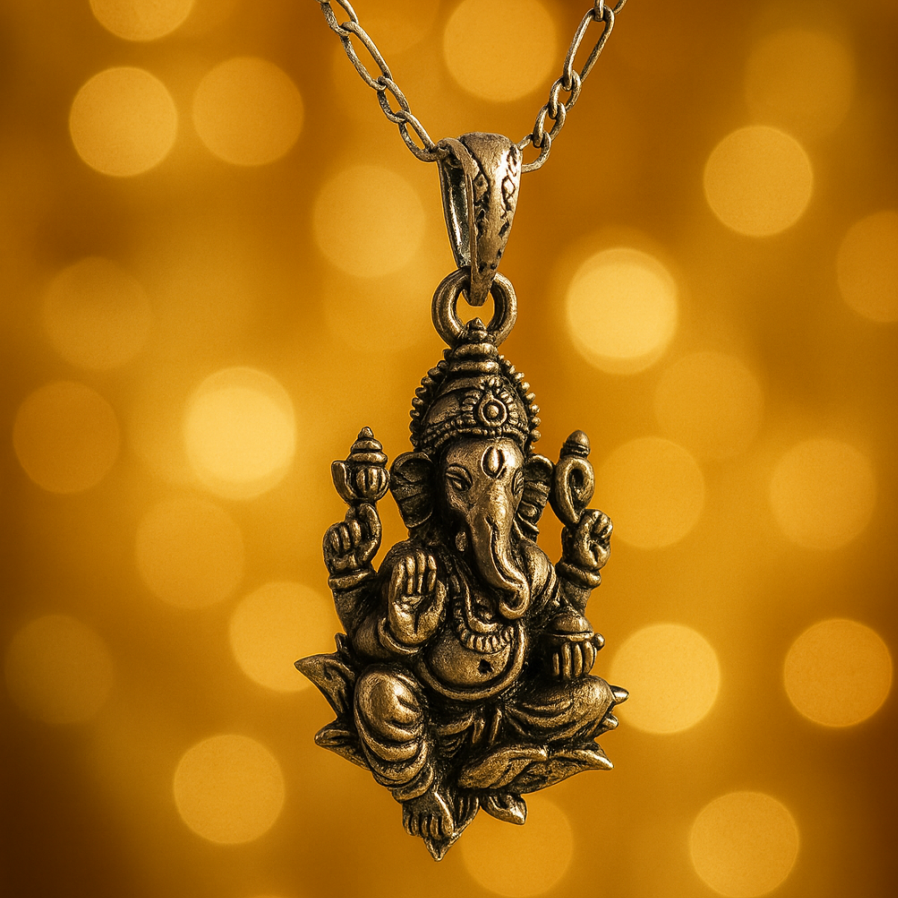 Ganesha's Blossom Locket