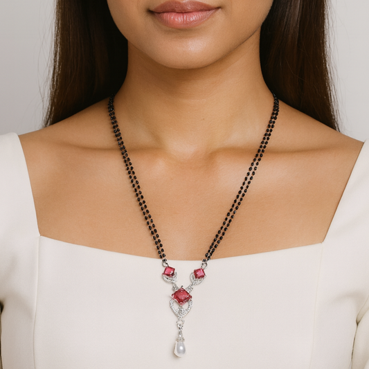 Ruby Elegance Mangalsutra