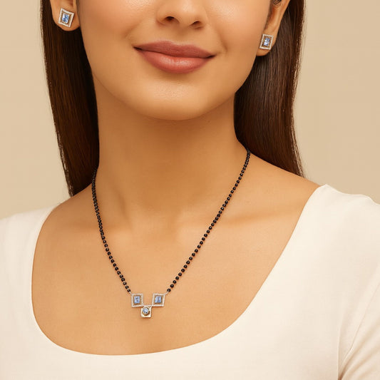 Blue Aura Mangalsutra