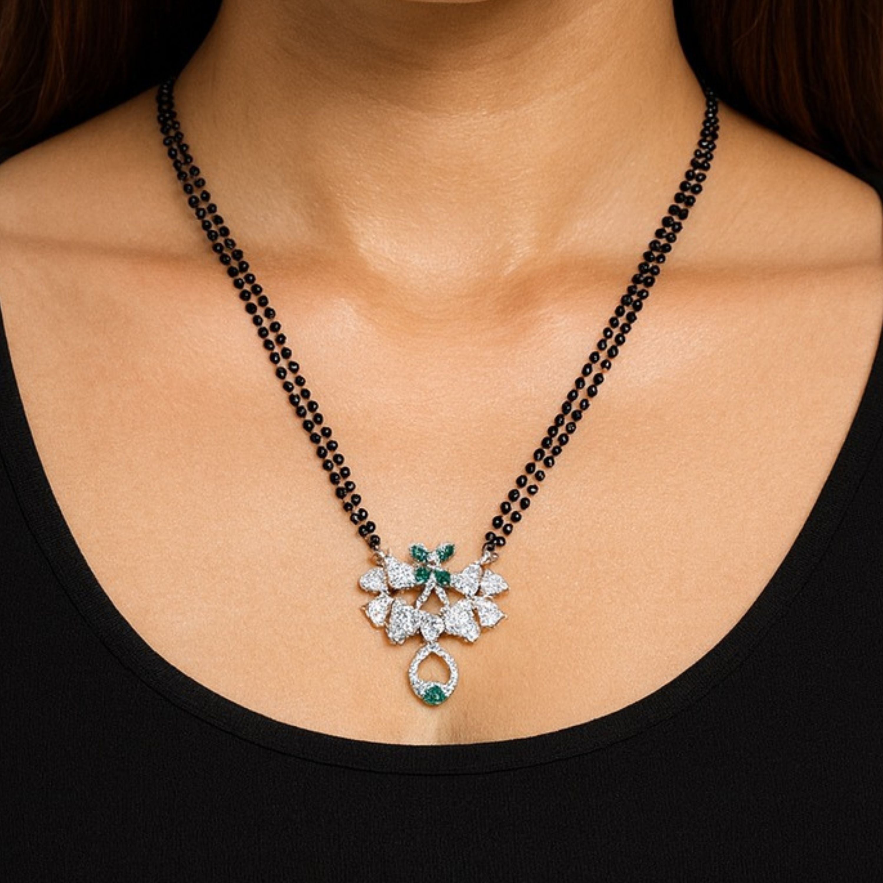 Floral Charm Mangalsutra