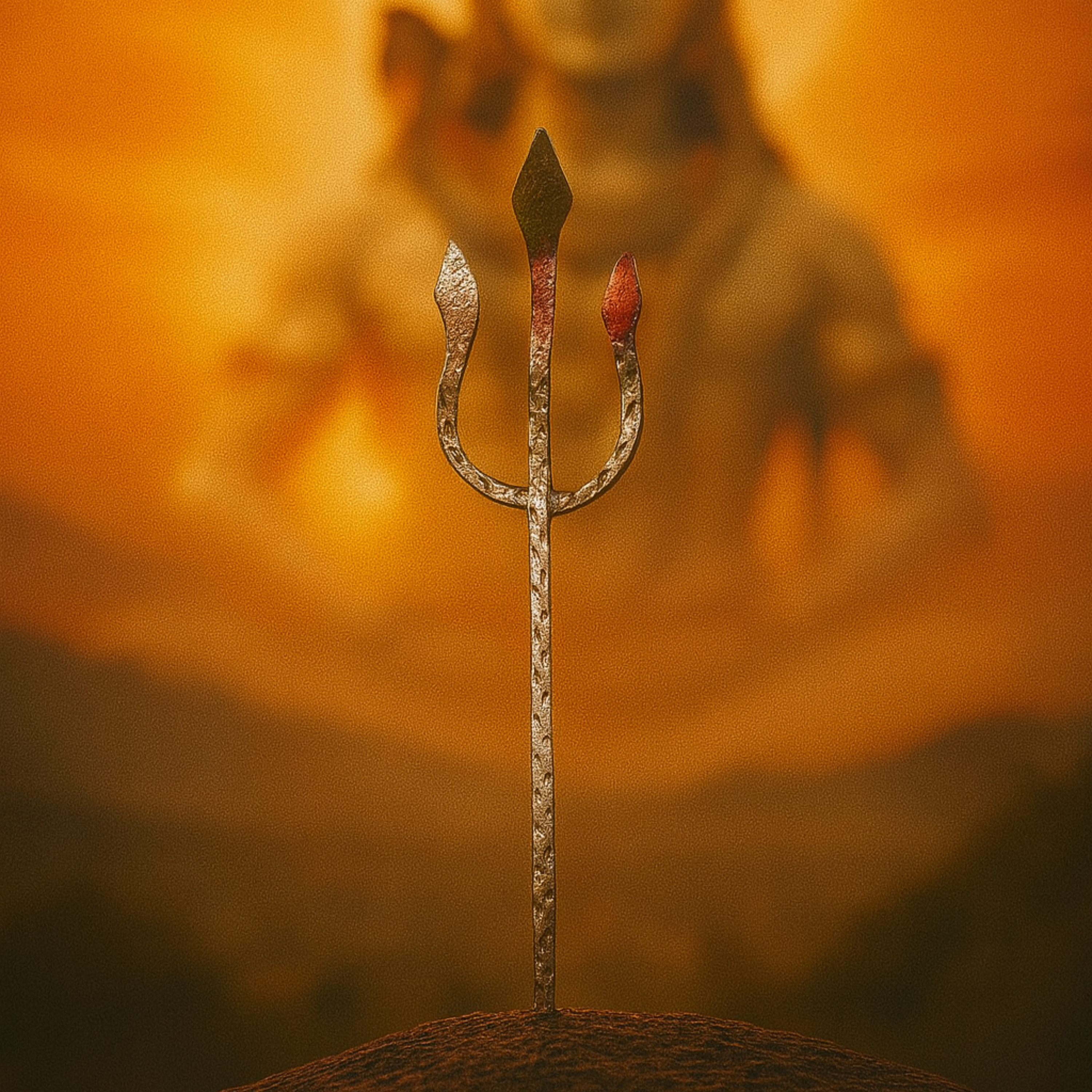 Small Silver Trishul