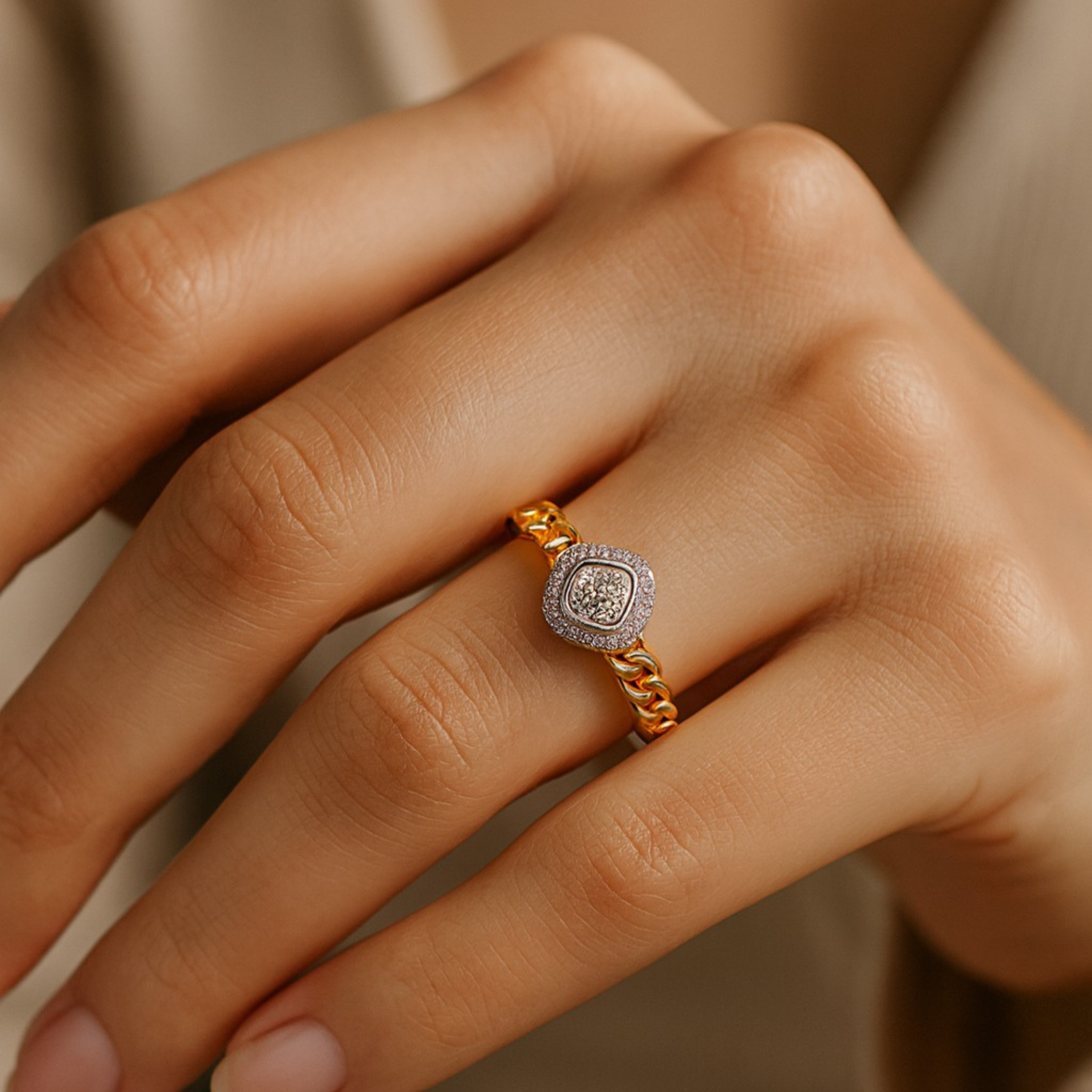 Royal Cushion Halo Ring